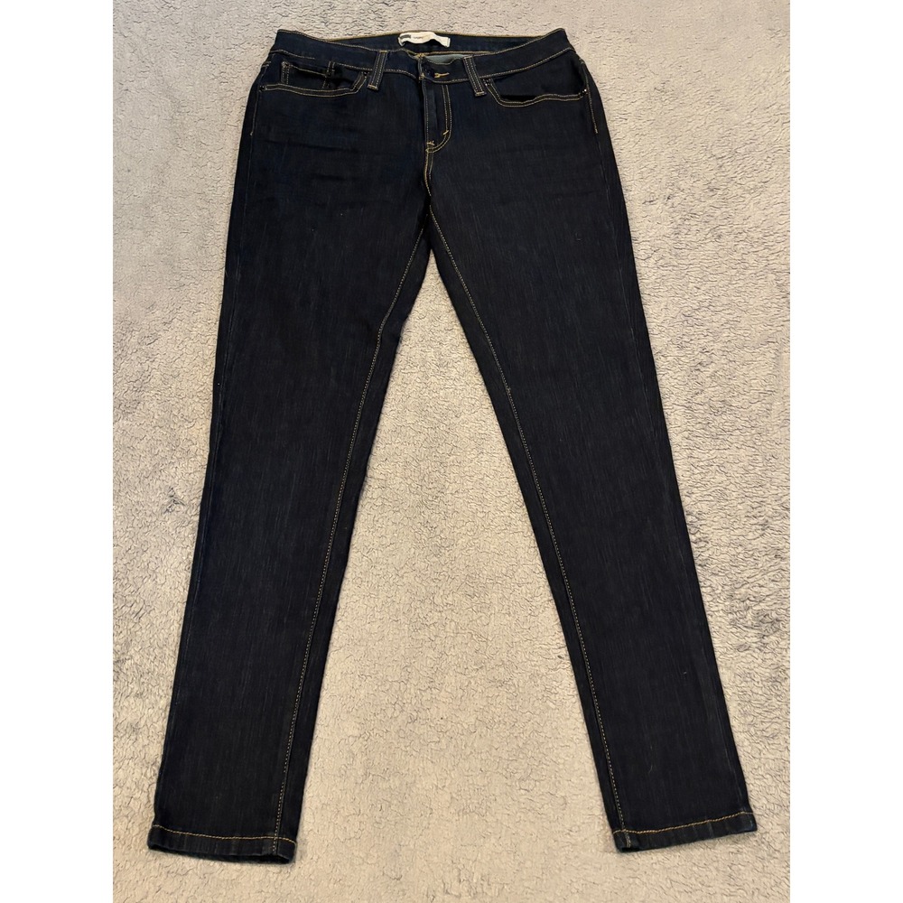 Levis Legging Jeans Dark Indigo Blue Stretch Denim Skinny 29x29